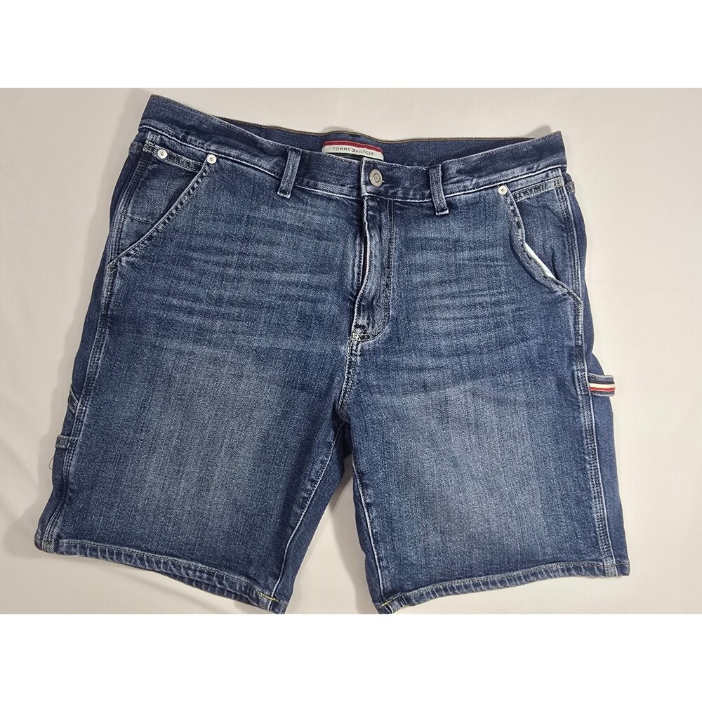 Tommy Hilfiger Carpenter Denim jorts Vintage Y2k Baggy shorts Size 36 BI